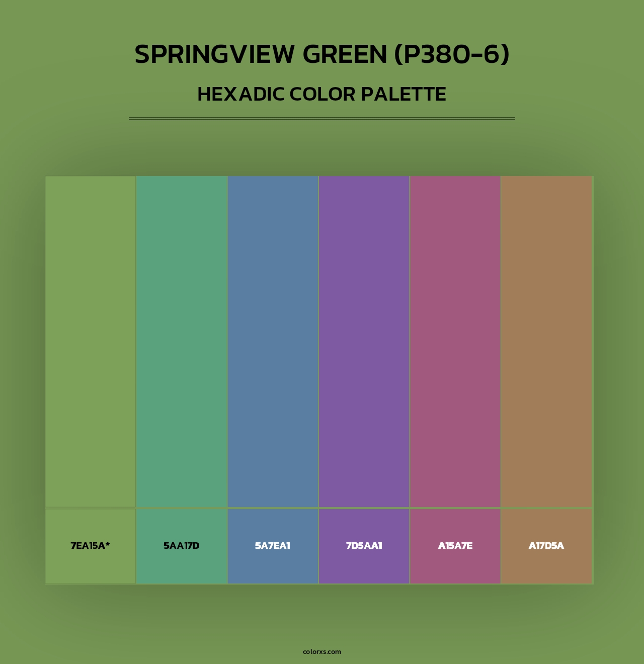 Springview Green (P380-6) - Hexadic Color Palette