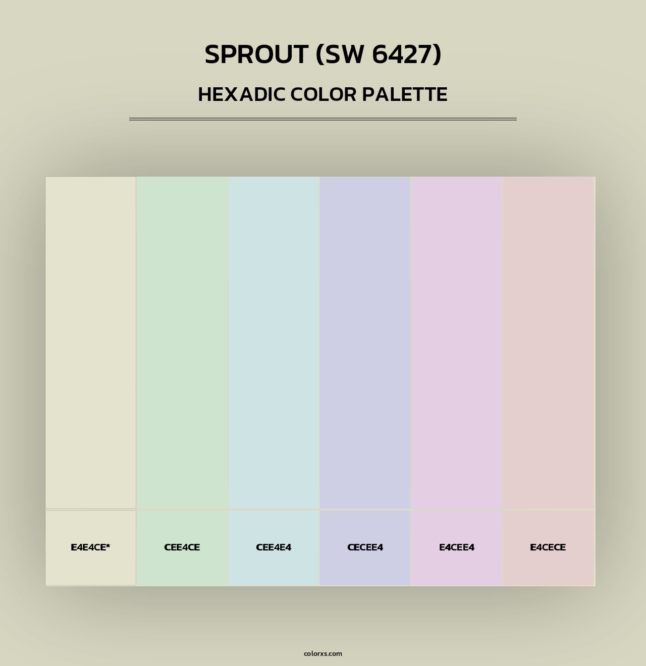 Sprout (SW 6427) - Hexadic Color Palette
