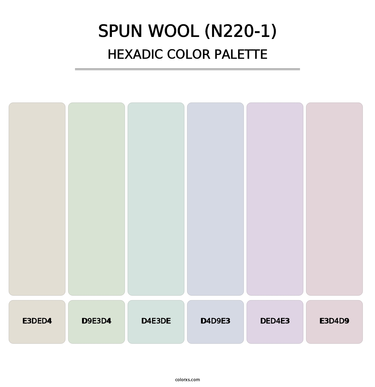 Spun Wool (N220-1) - Hexadic Color Palette