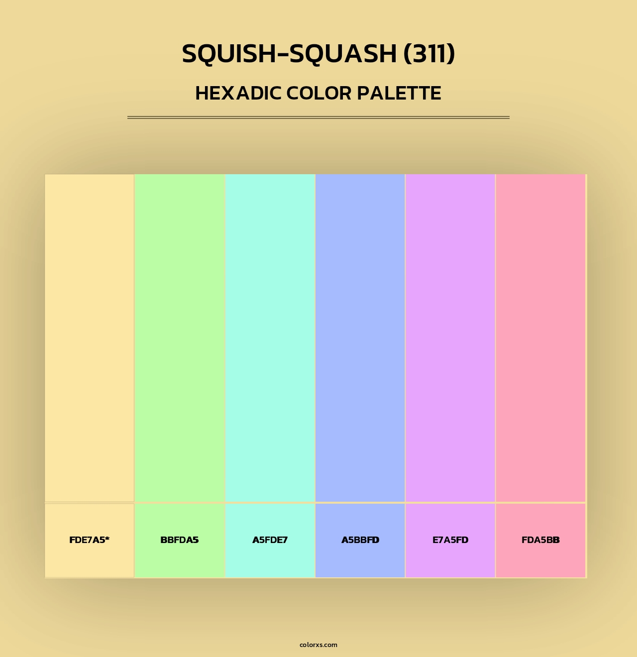 Squish-Squash (311) - Hexadic Color Palette