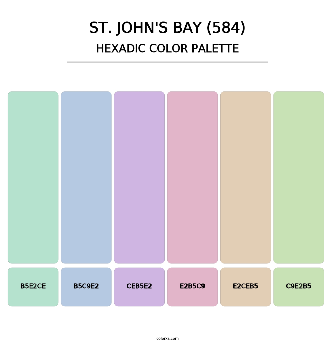 St. John's Bay (584) - Hexadic Color Palette