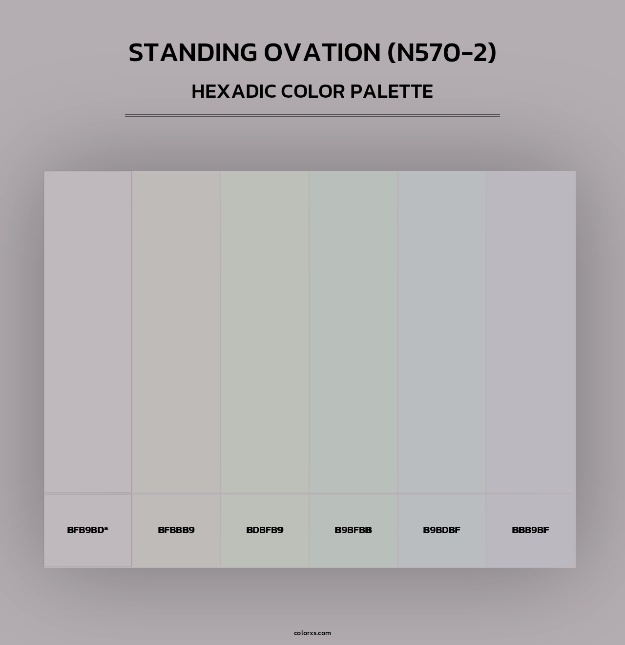 Standing Ovation (N570-2) - Hexadic Color Palette