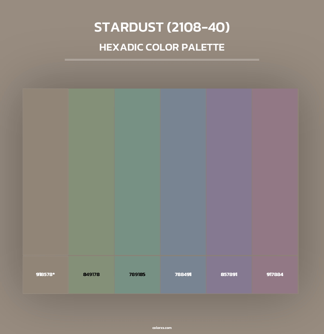 Stardust (2108-40) - Hexadic Color Palette