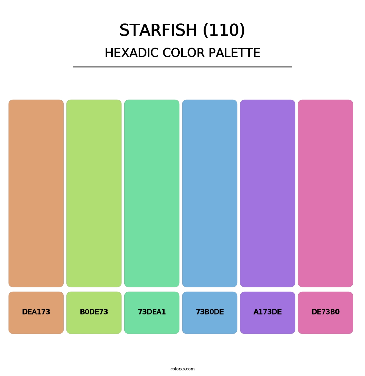 Starfish (110) - Hexadic Color Palette