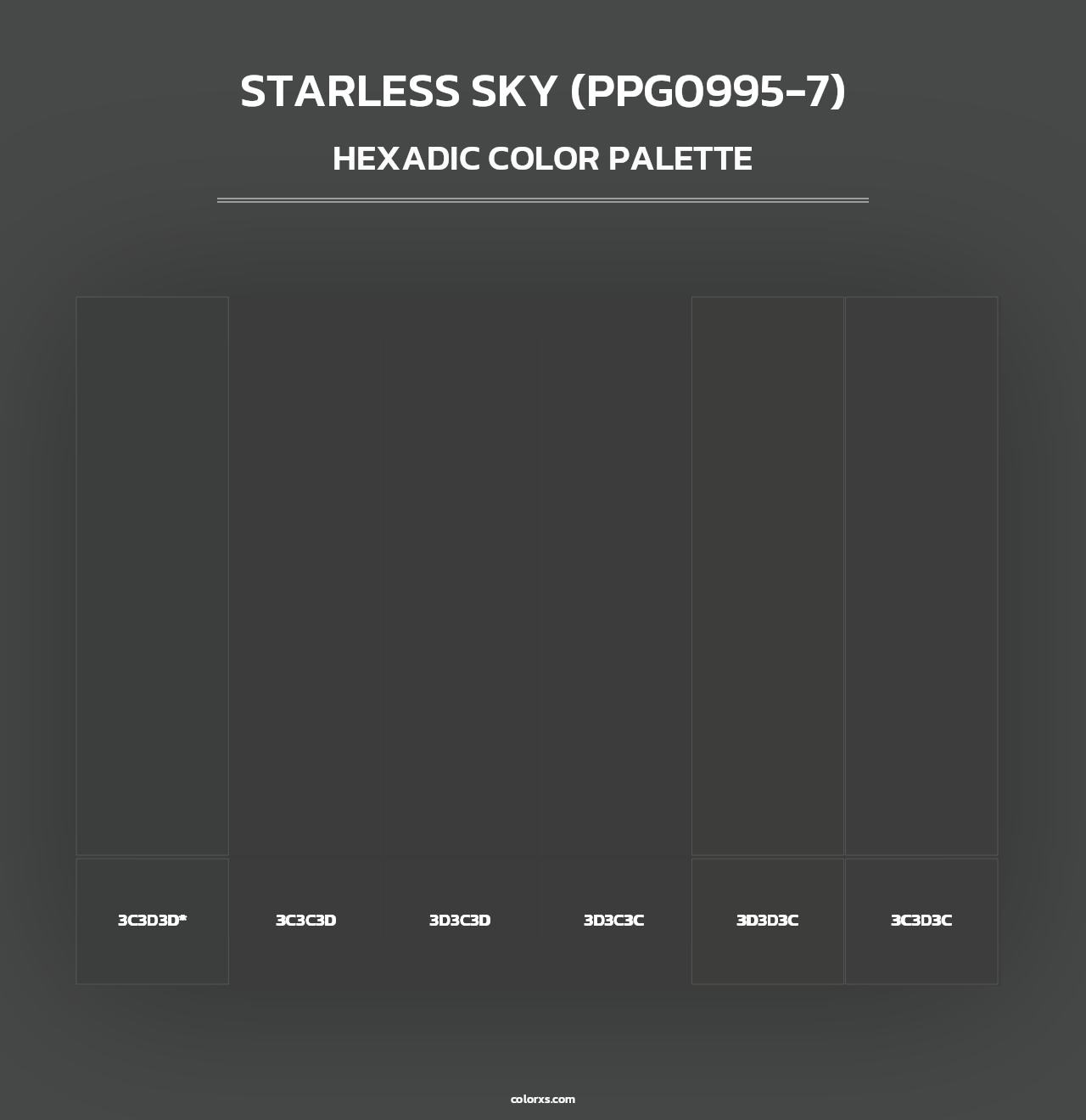 Starless Sky (PPG0995-7) - Hexadic Color Palette