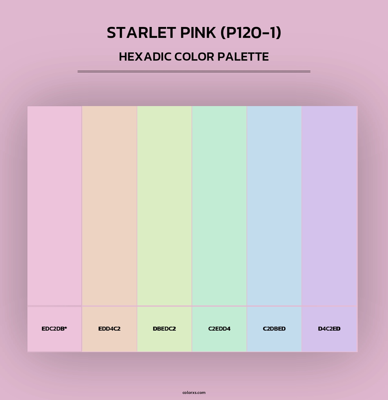 Starlet Pink (P120-1) - Hexadic Color Palette