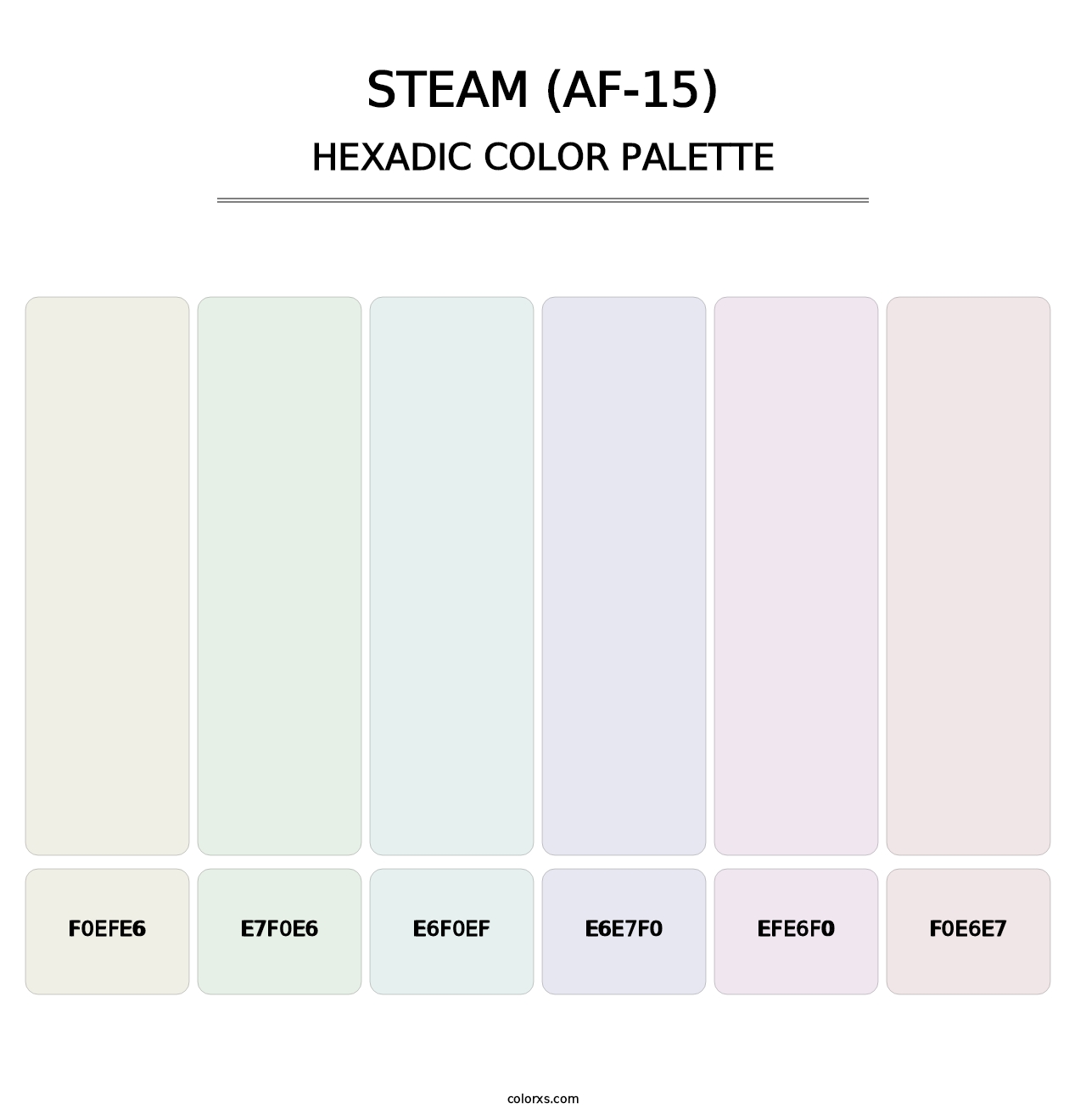 Steam (AF-15) - Hexadic Color Palette