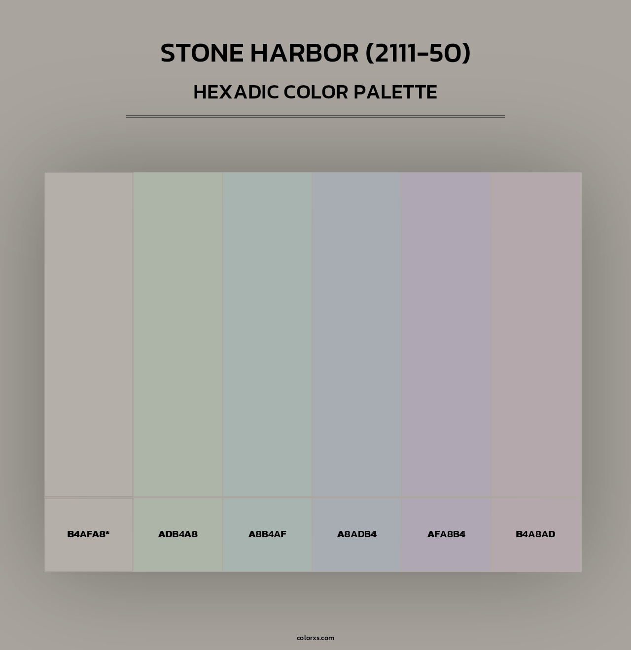 Stone Harbor (2111-50) - Hexadic Color Palette