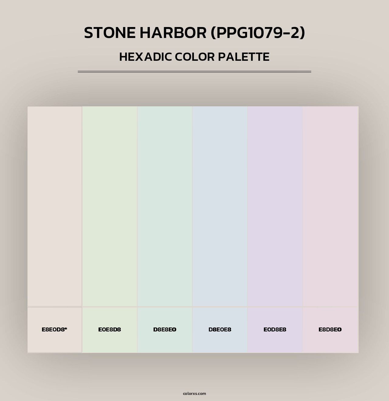 Stone Harbor (PPG1079-2) - Hexadic Color Palette