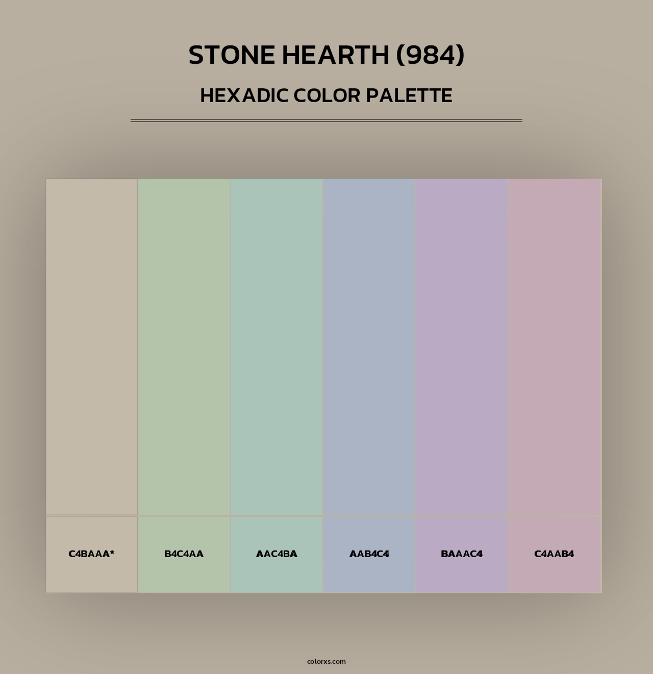 Stone Hearth (984) - Hexadic Color Palette