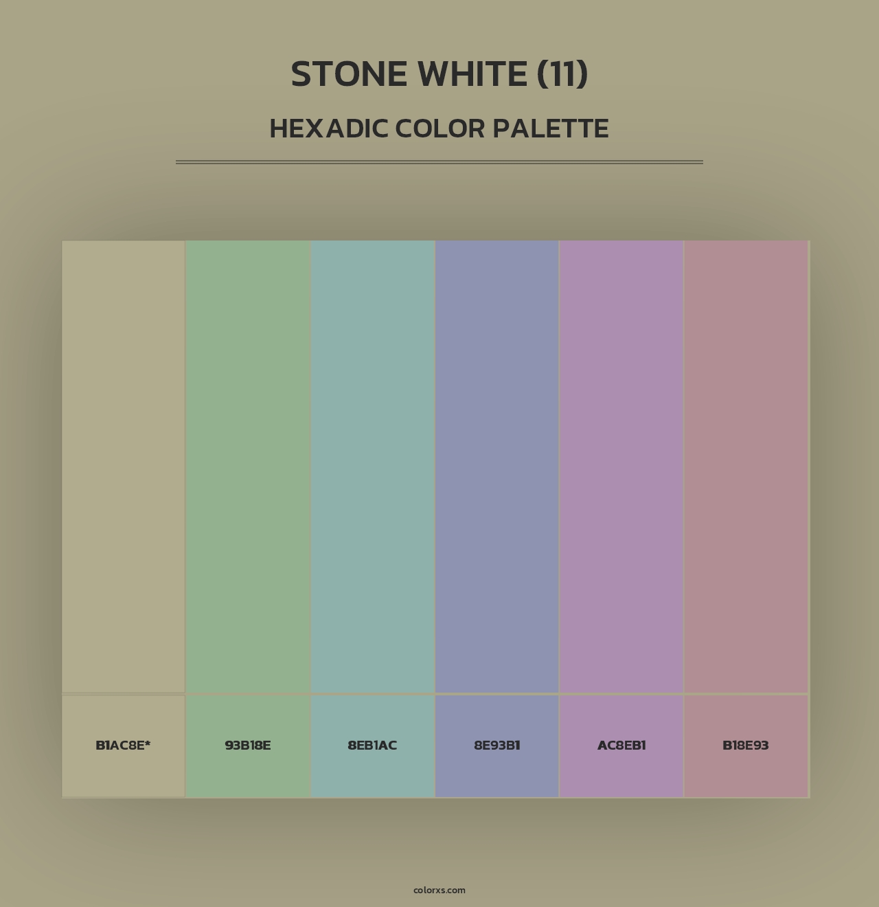Stone White (11) - Hexadic Color Palette