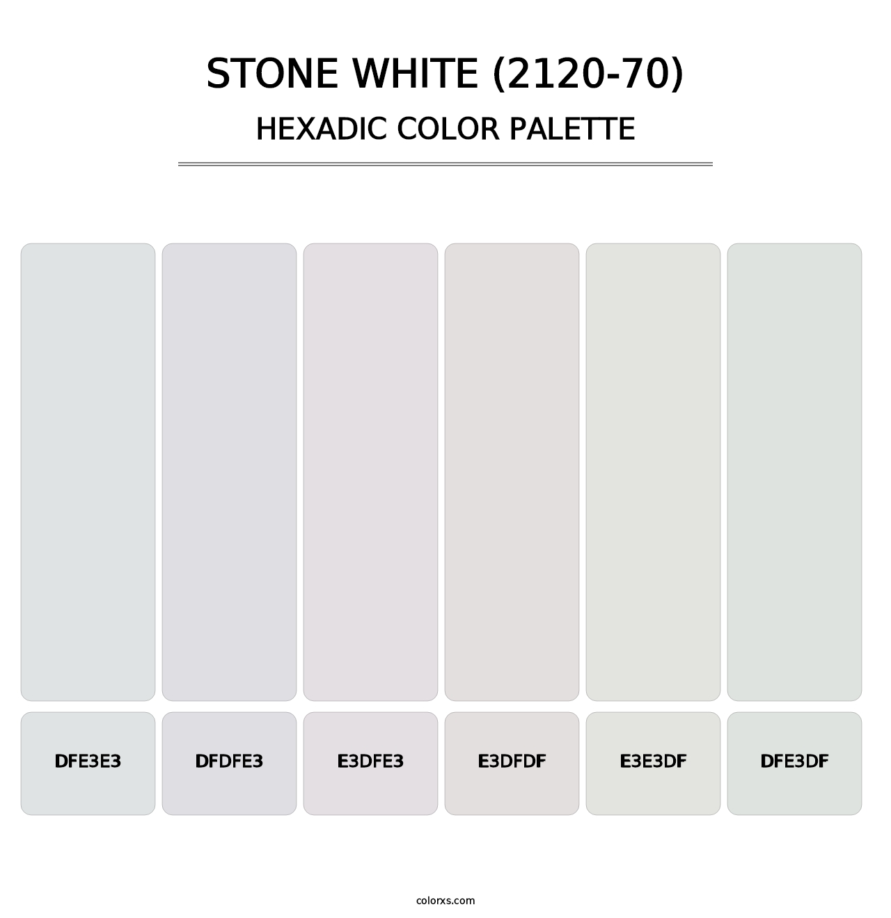 Stone White (2120-70) - Hexadic Color Palette