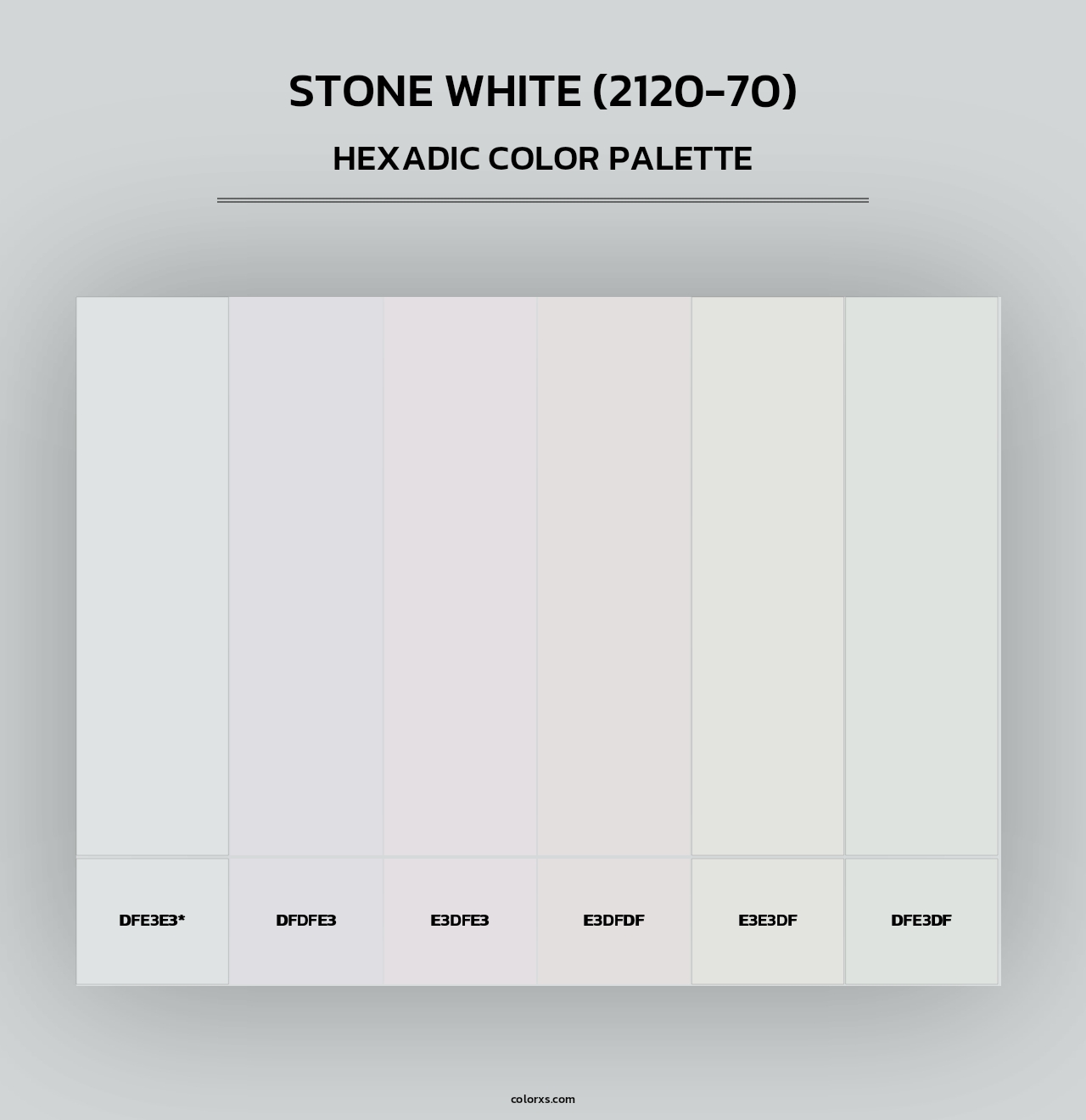 Stone White (2120-70) - Hexadic Color Palette