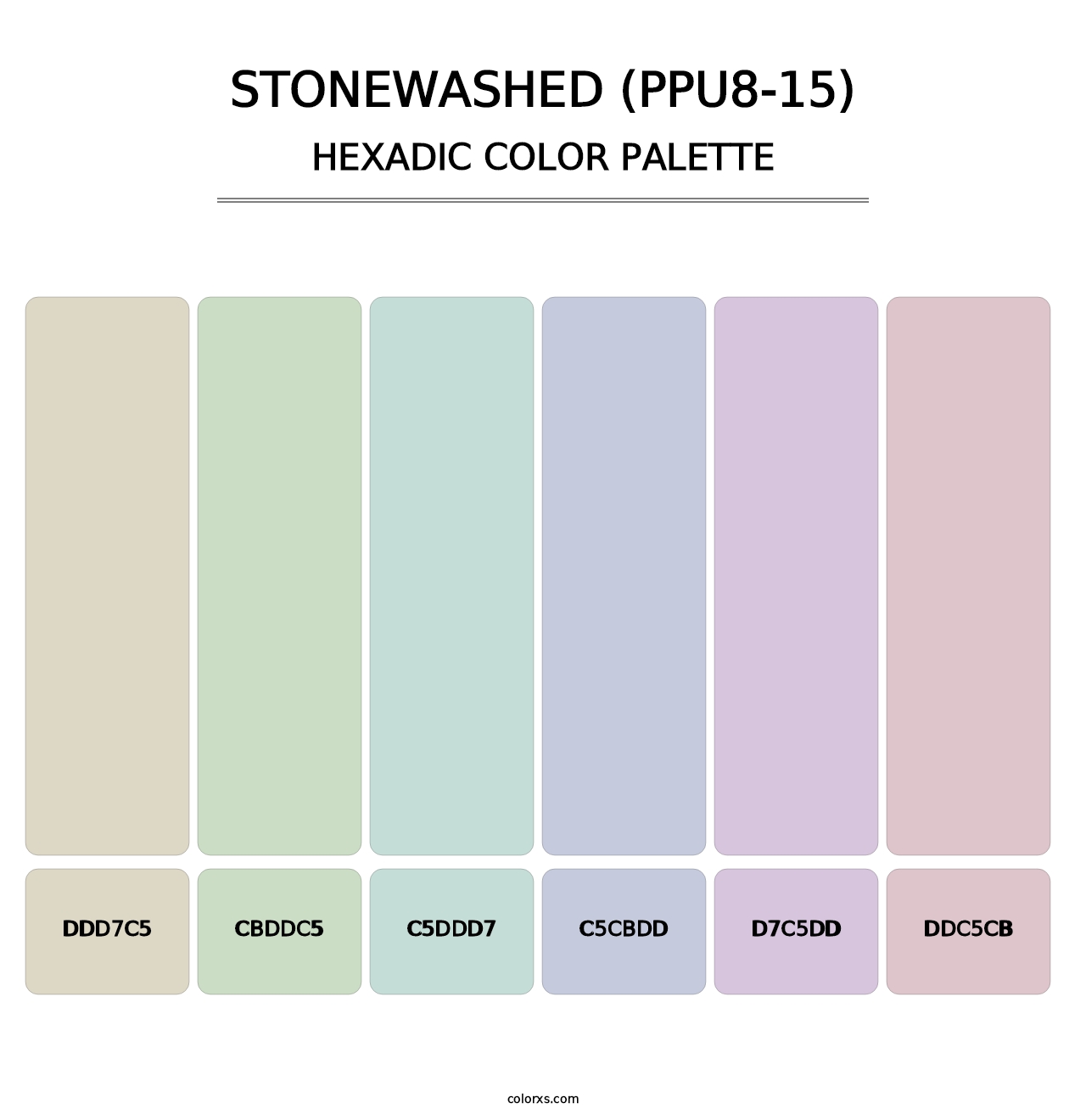 Stonewashed (PPU8-15) - Hexadic Color Palette