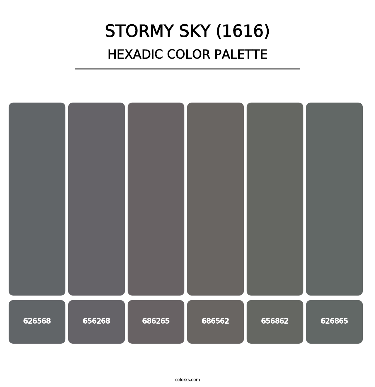 Stormy Sky (1616) - Hexadic Color Palette