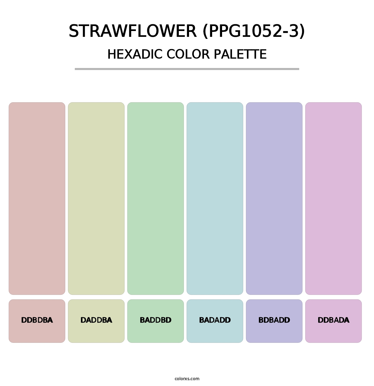 Strawflower (PPG1052-3) - Hexadic Color Palette