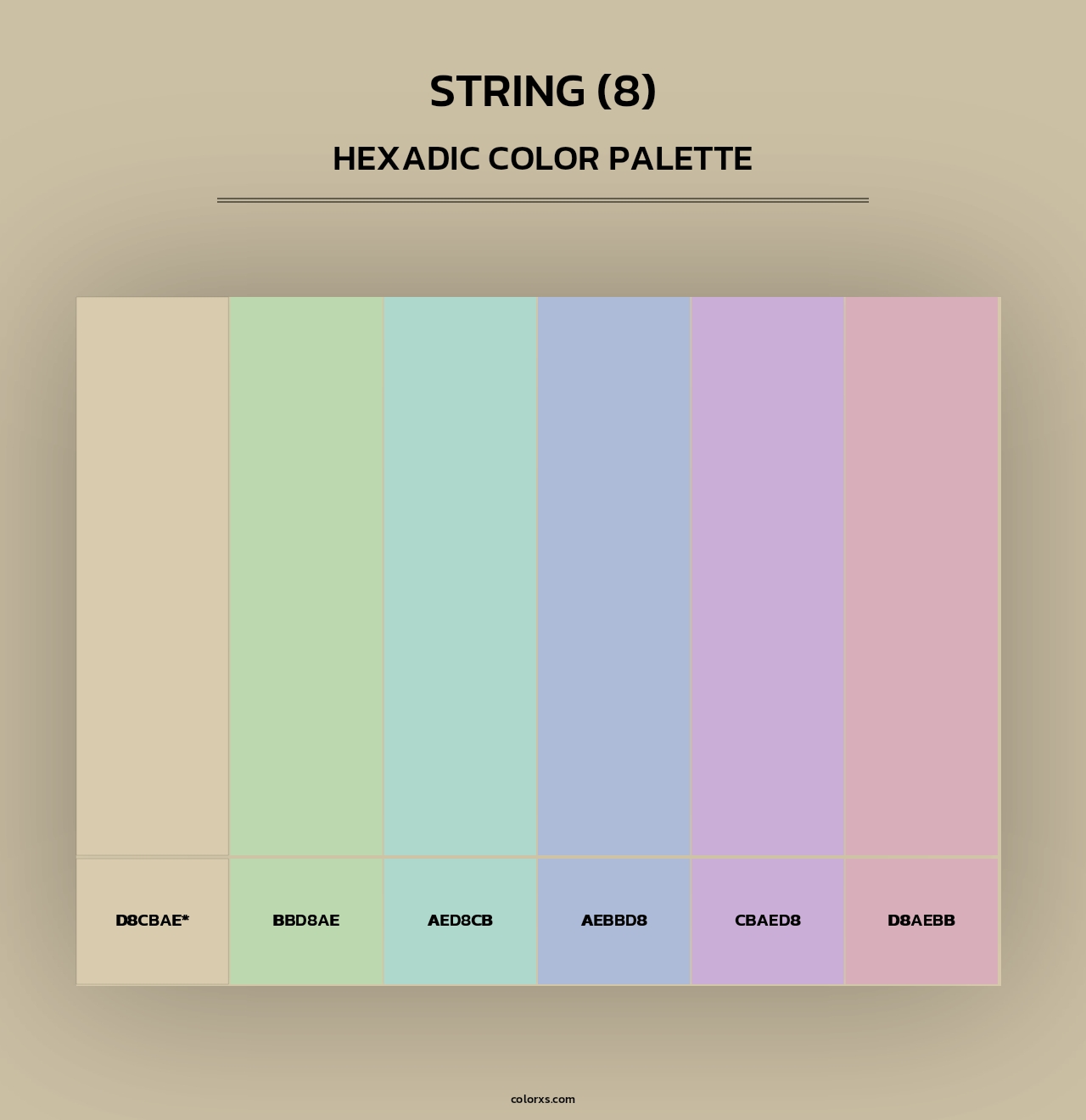 String (8) - Hexadic Color Palette