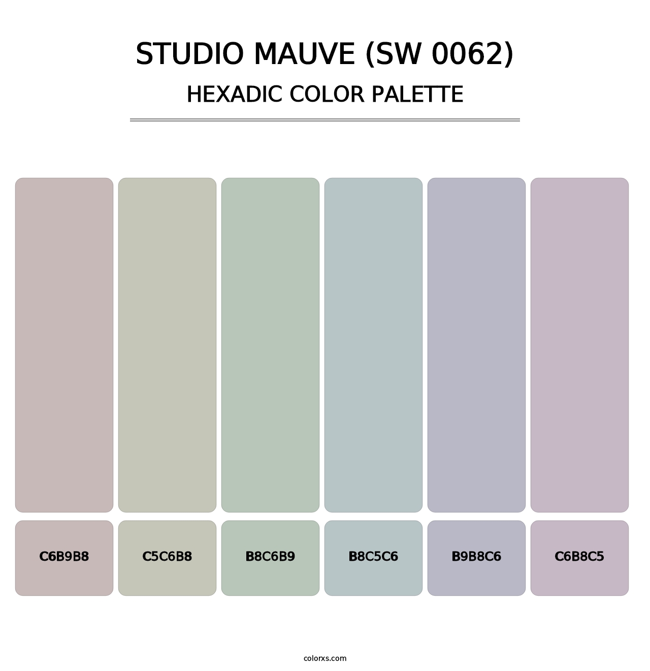 Studio Mauve (SW 0062) - Hexadic Color Palette