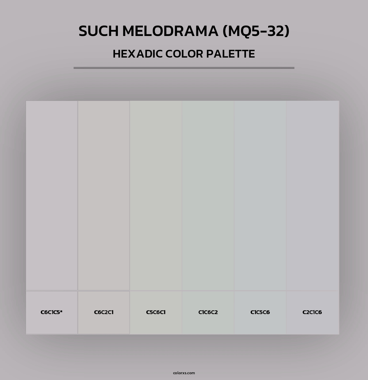Such Melodrama (MQ5-32) - Hexadic Color Palette