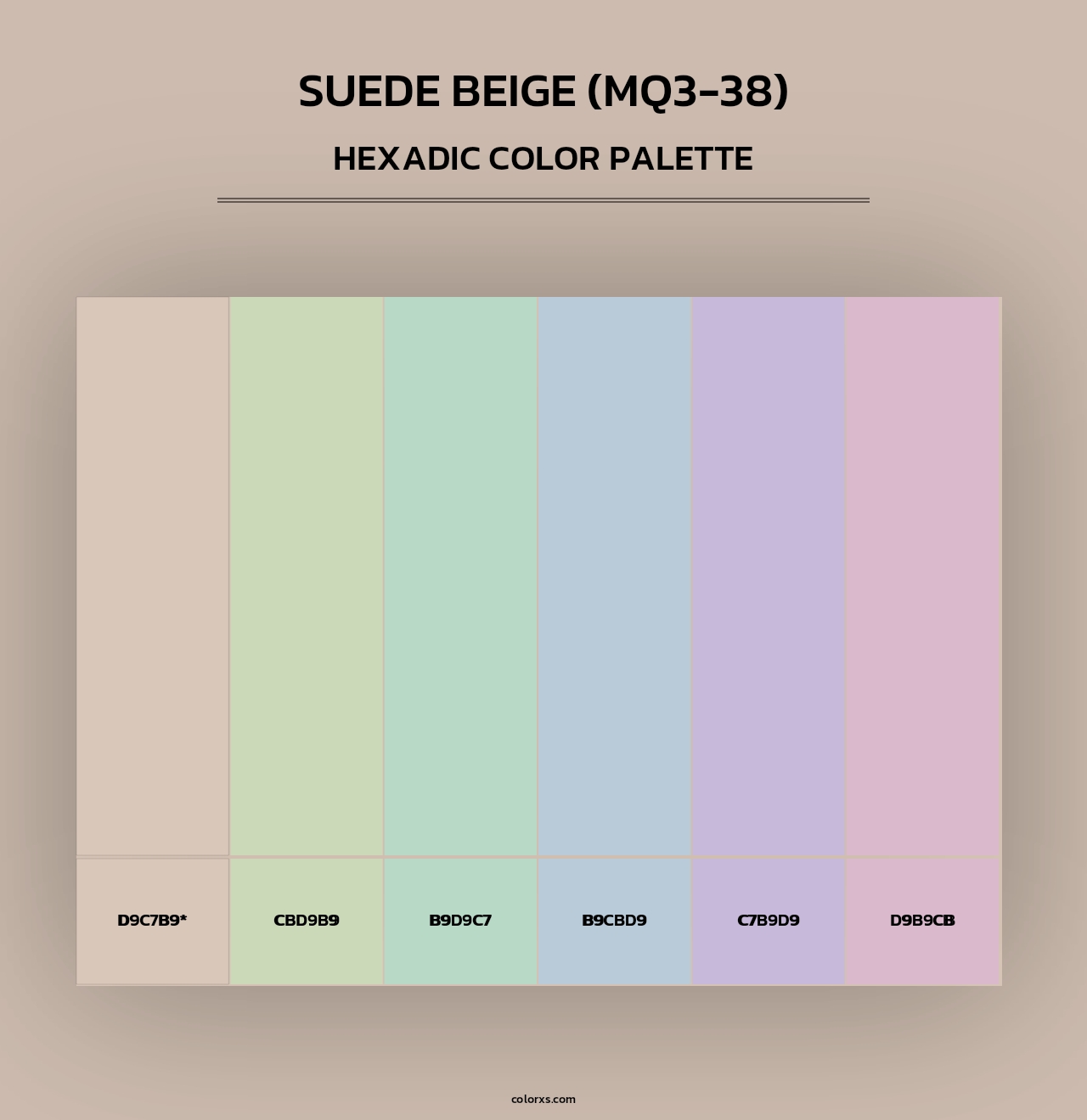 Suede Beige (MQ3-38) - Hexadic Color Palette