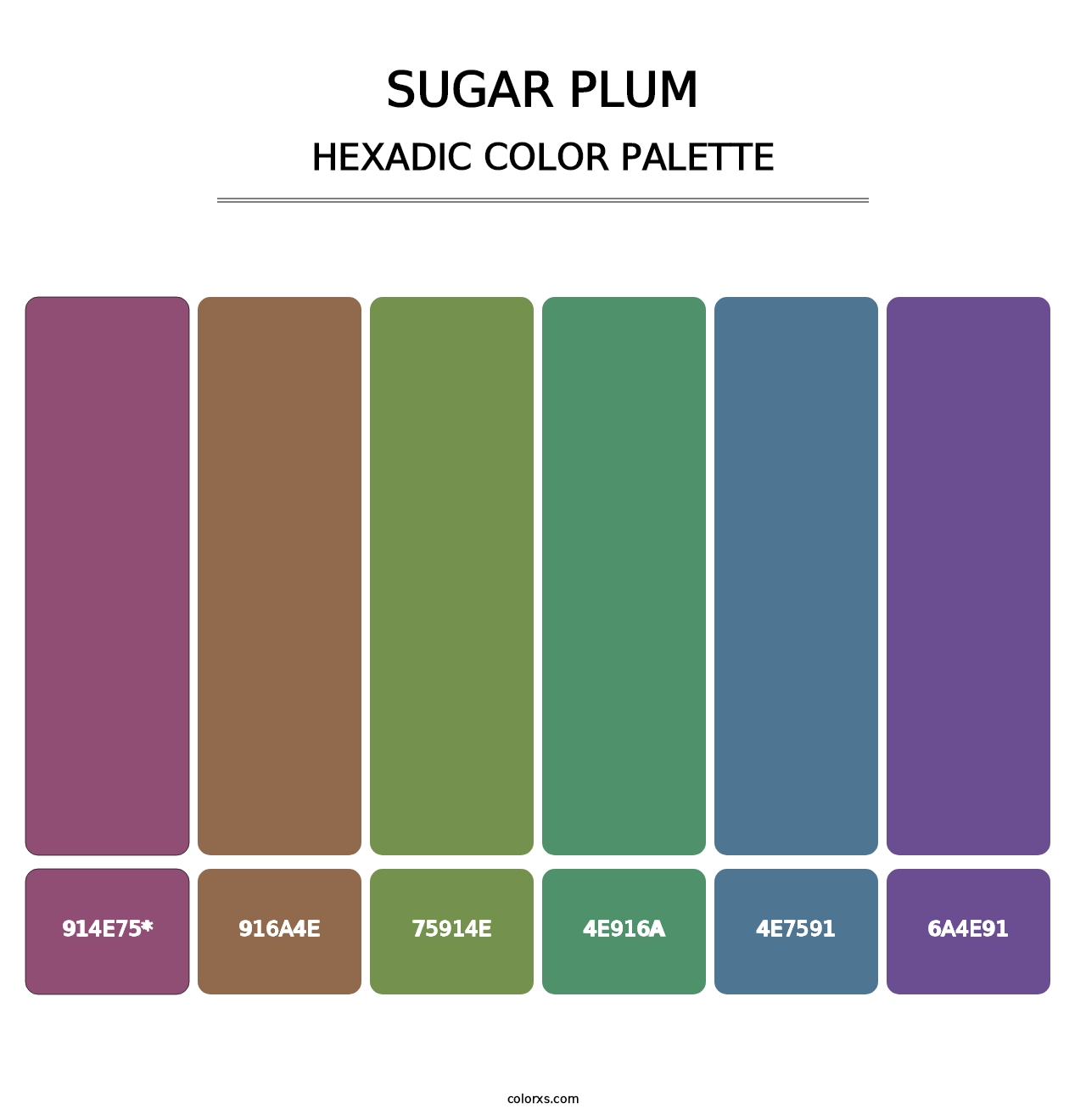 Sugar Plum - Hexadic Color Palette
