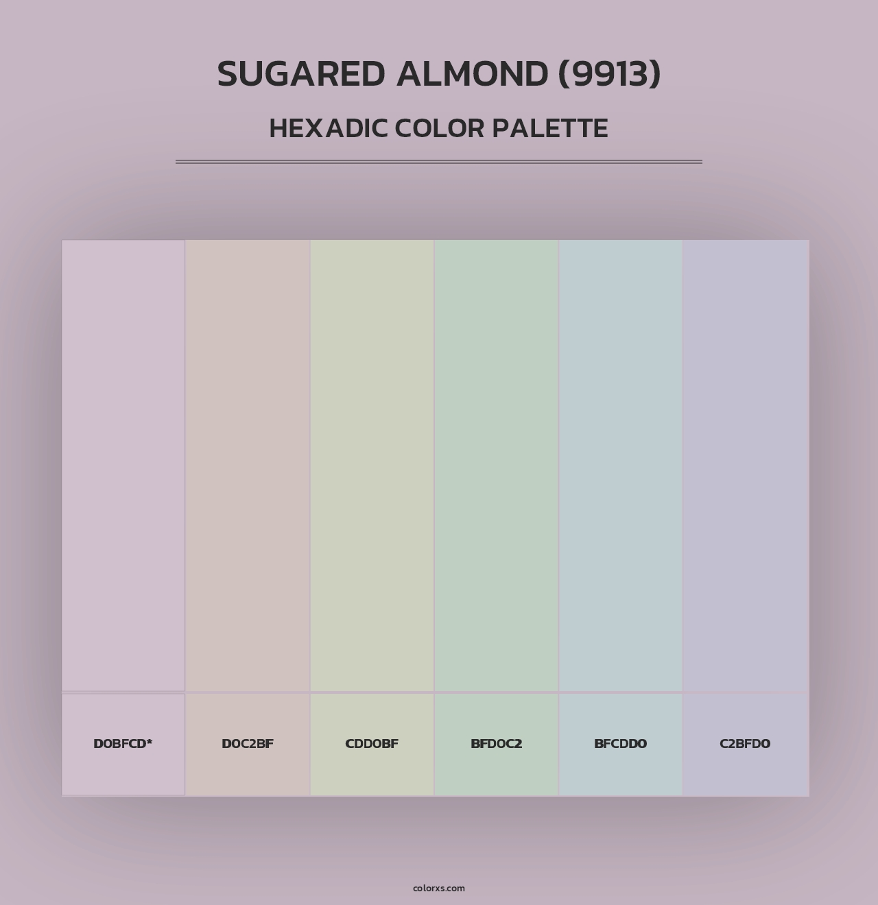 Sugared Almond (9913) - Hexadic Color Palette
