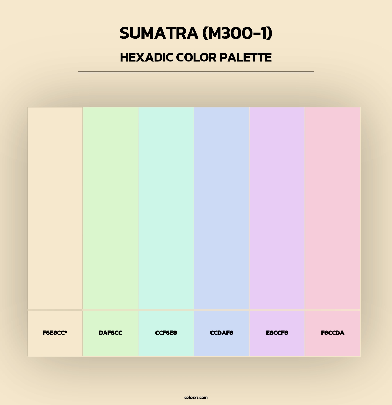 Sumatra (M300-1) - Hexadic Color Palette