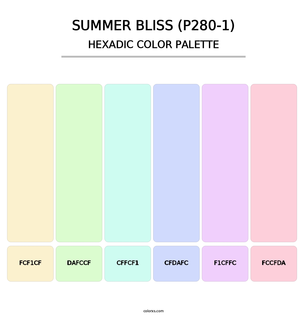 Summer Bliss (P280-1) - Hexadic Color Palette