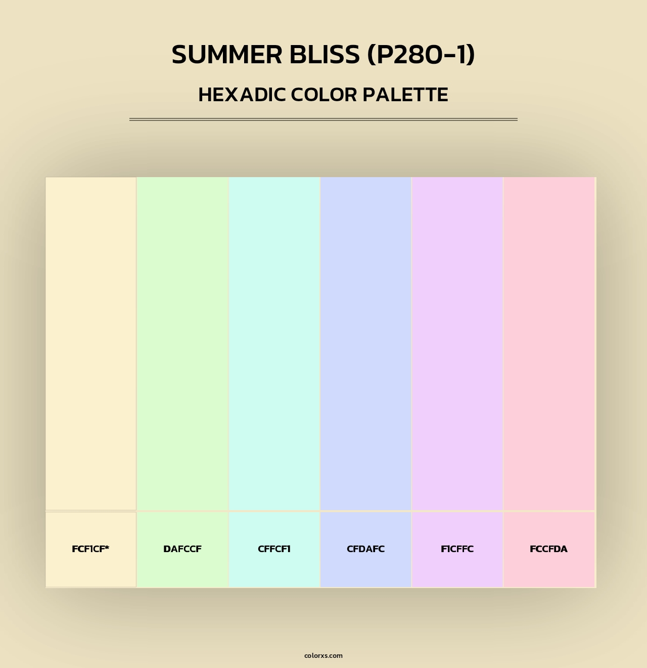 Summer Bliss (P280-1) - Hexadic Color Palette
