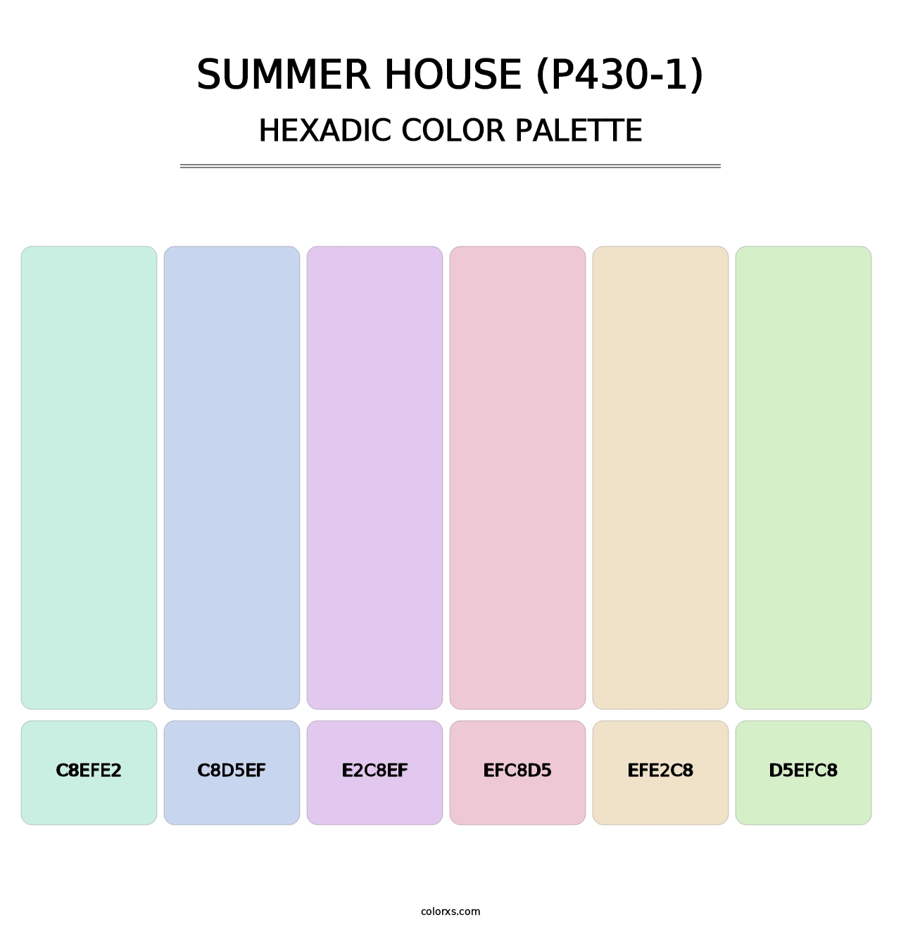 Summer House (P430-1) - Hexadic Color Palette