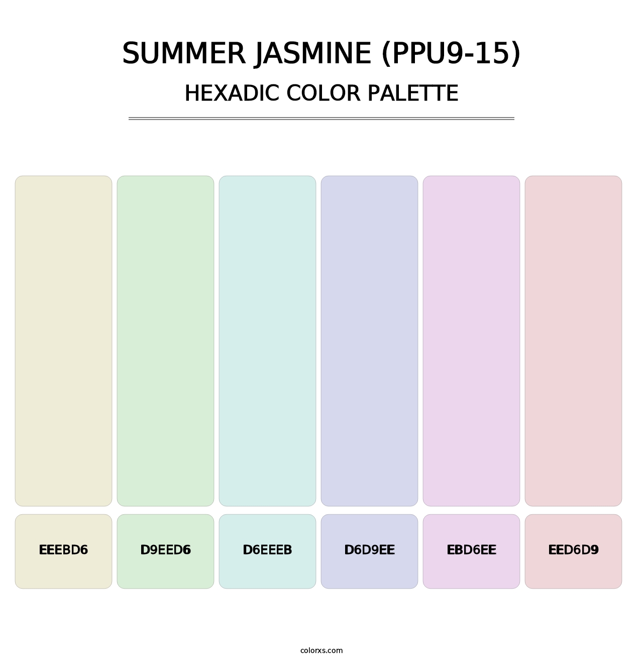 Summer Jasmine (PPU9-15) - Hexadic Color Palette