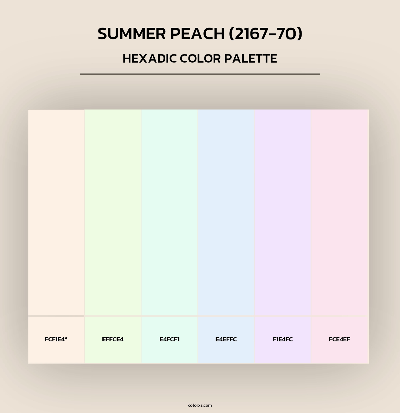 Summer Peach (2167-70) - Hexadic Color Palette