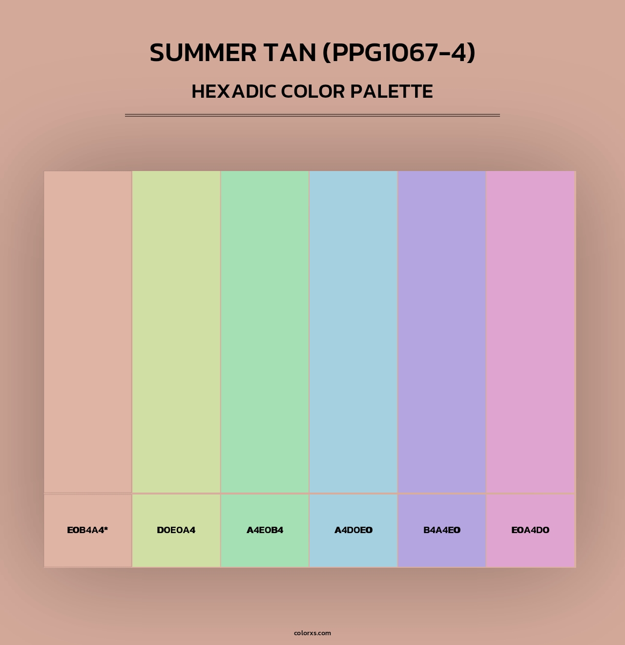 Summer Tan (PPG1067-4) - Hexadic Color Palette