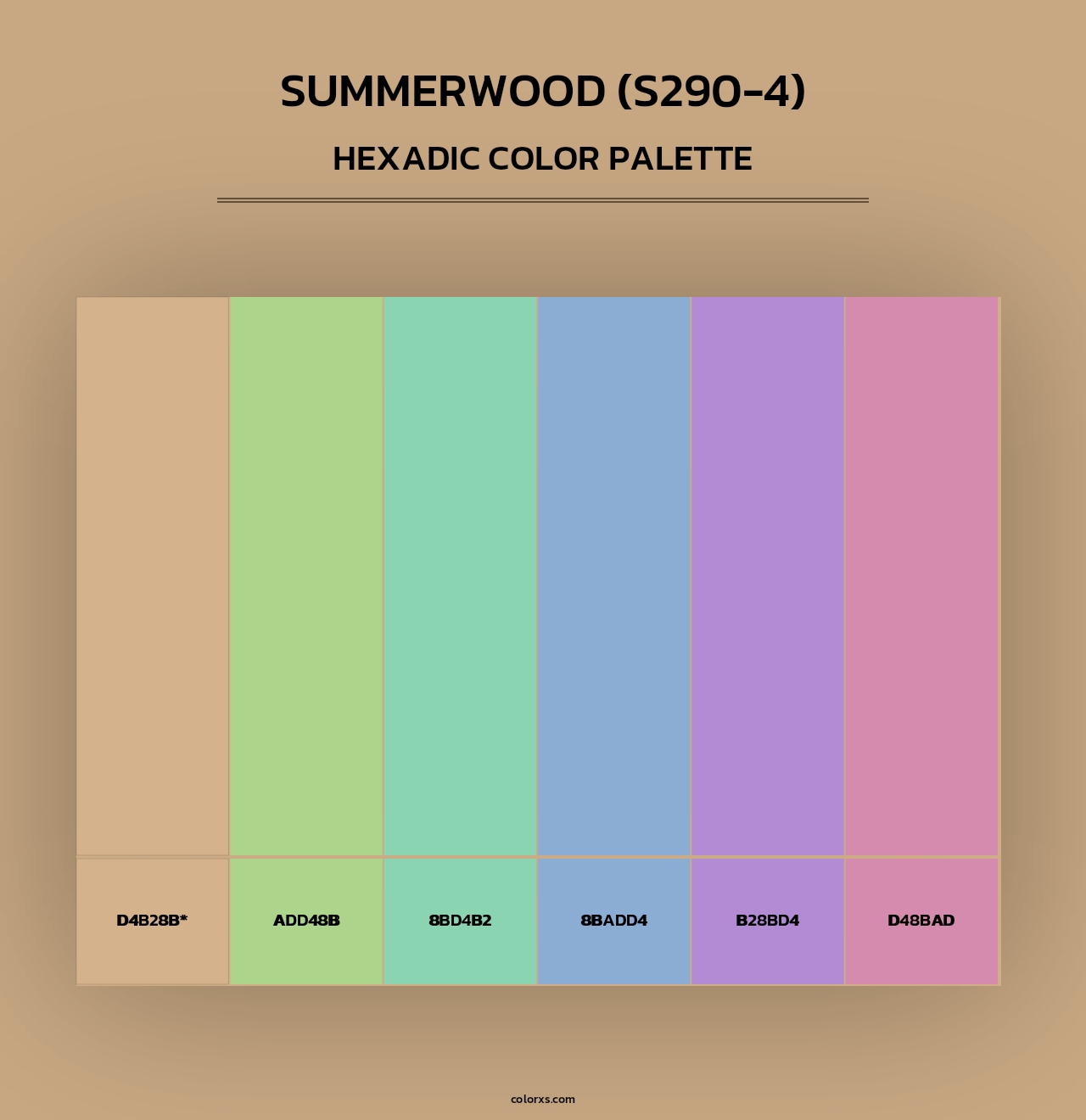 Summerwood (S290-4) - Hexadic Color Palette