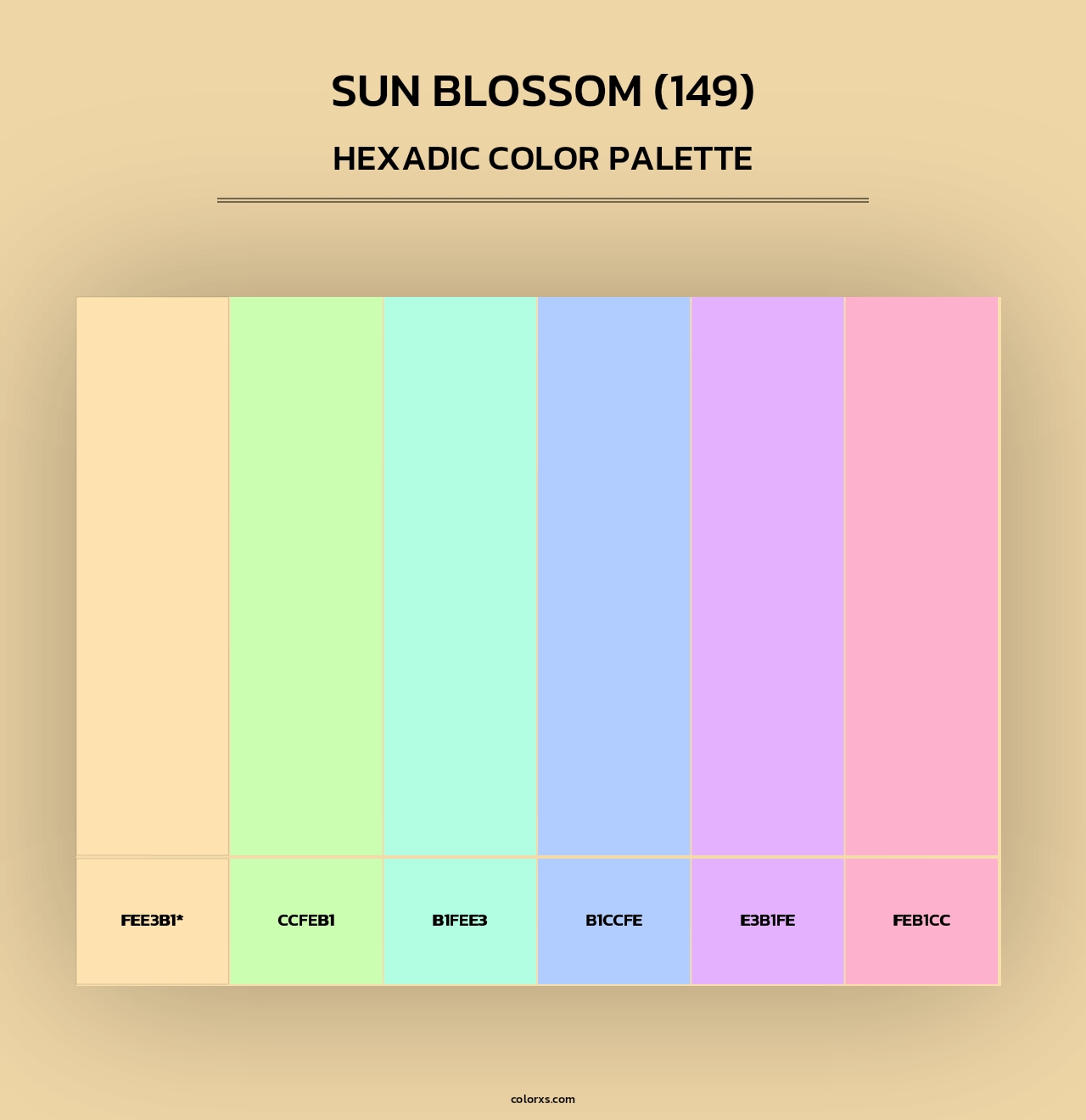 Sun Blossom (149) - Hexadic Color Palette