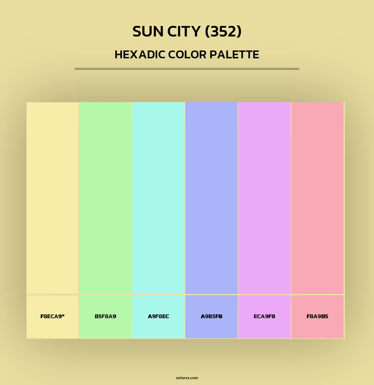 Sun City (352) - Hexadic Color Palette