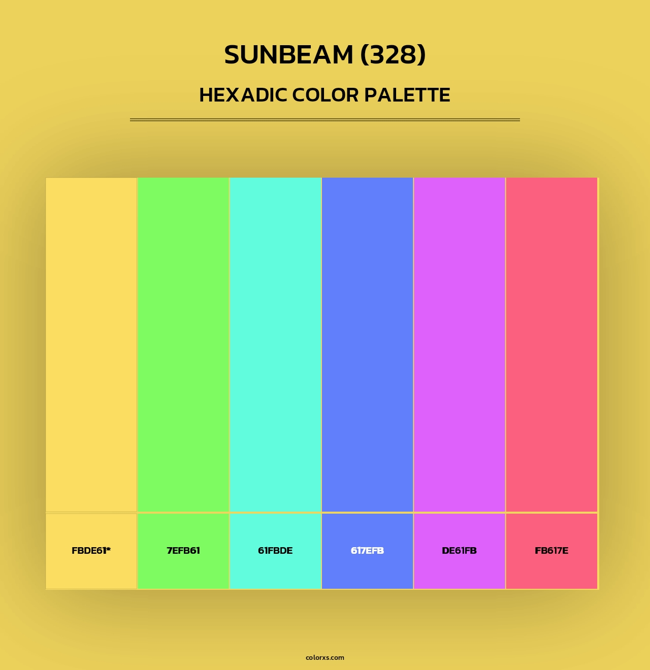 Sunbeam (328) - Hexadic Color Palette