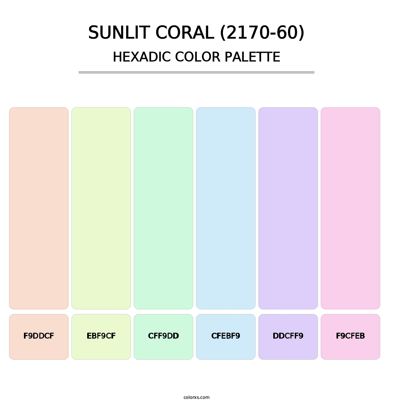 Sunlit Coral (2170-60) - Hexadic Color Palette