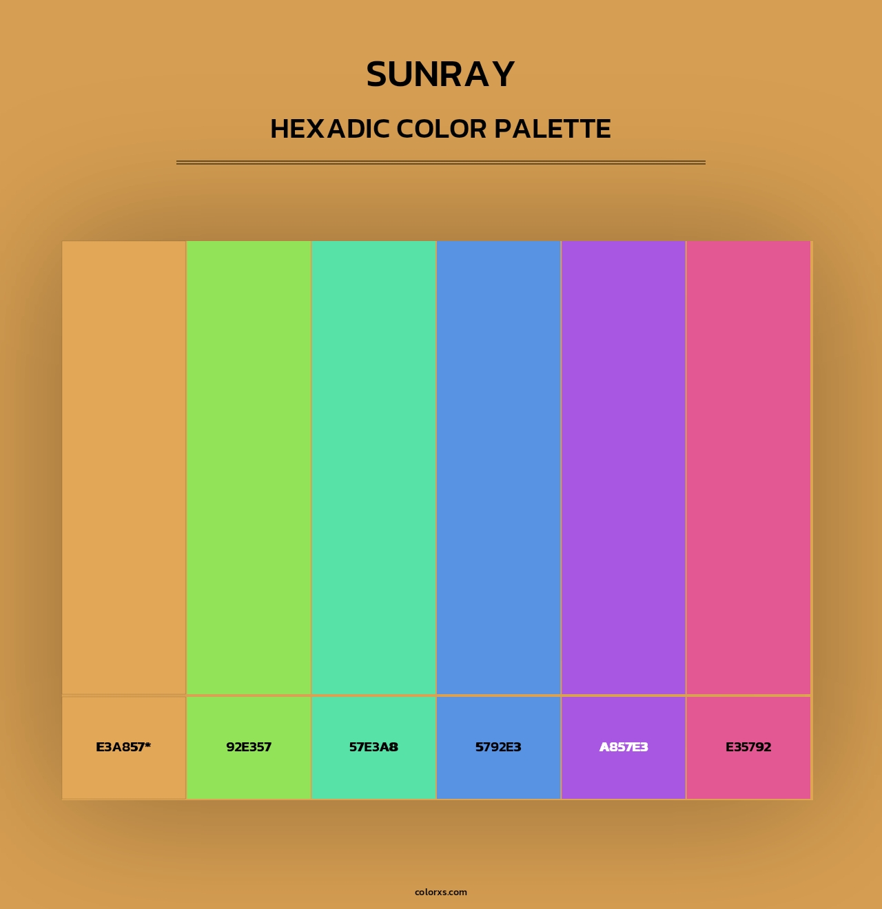 Sunray - Hexadic Color Palette
