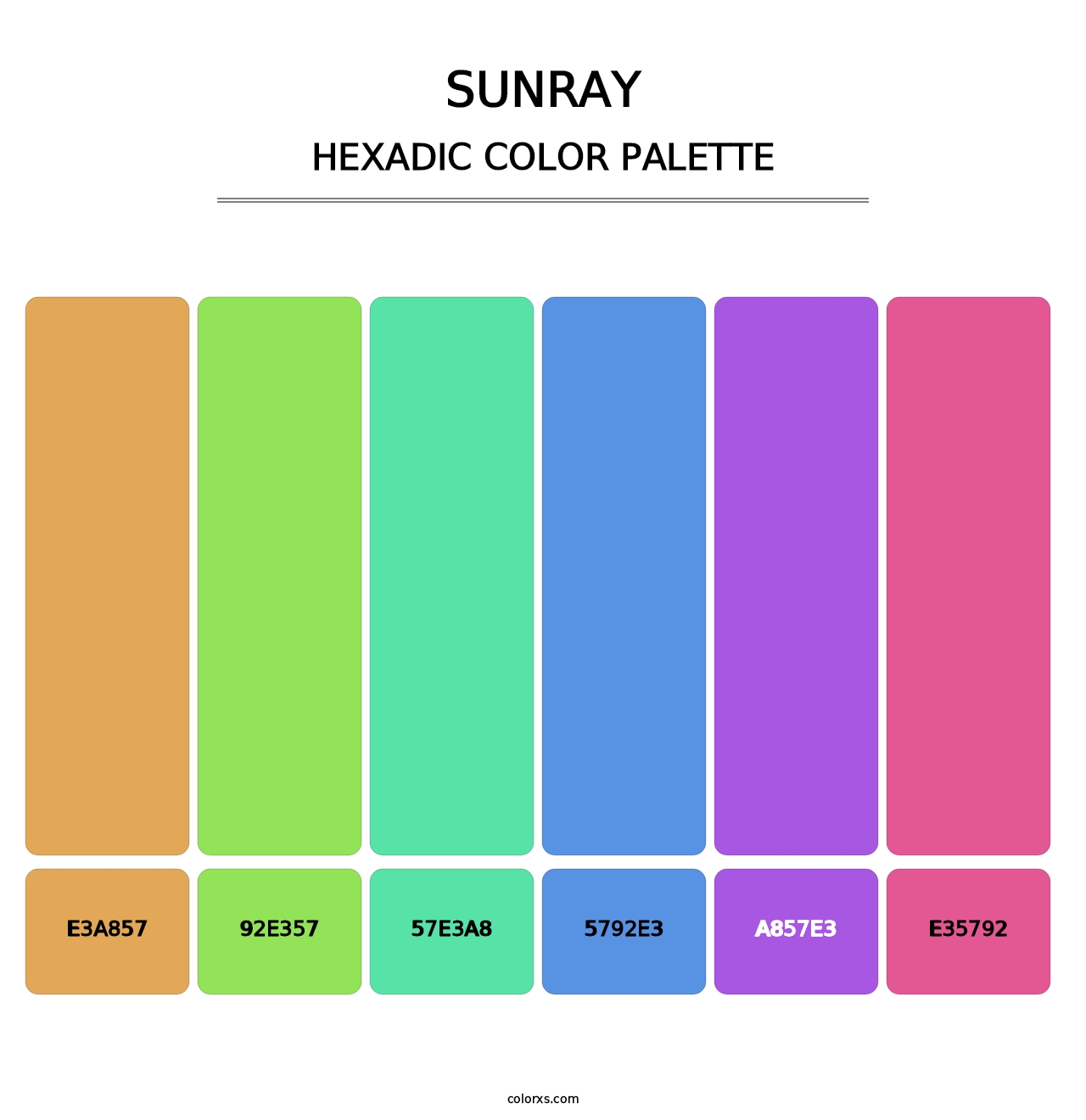 Sunray - Hexadic Color Palette