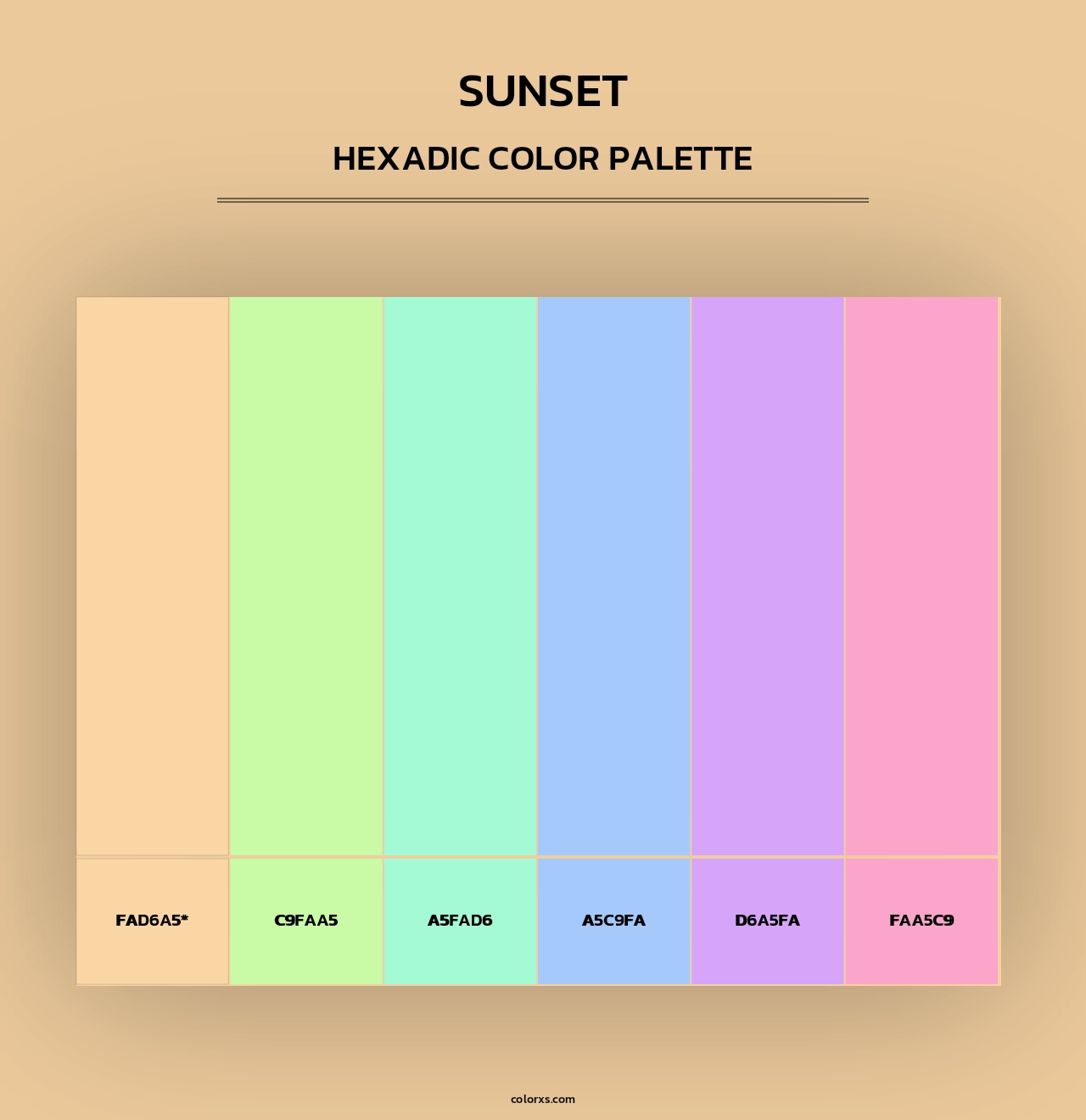 Sunset - Hexadic Color Palette
