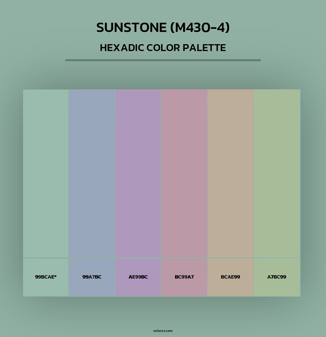 Sunstone (M430-4) - Hexadic Color Palette