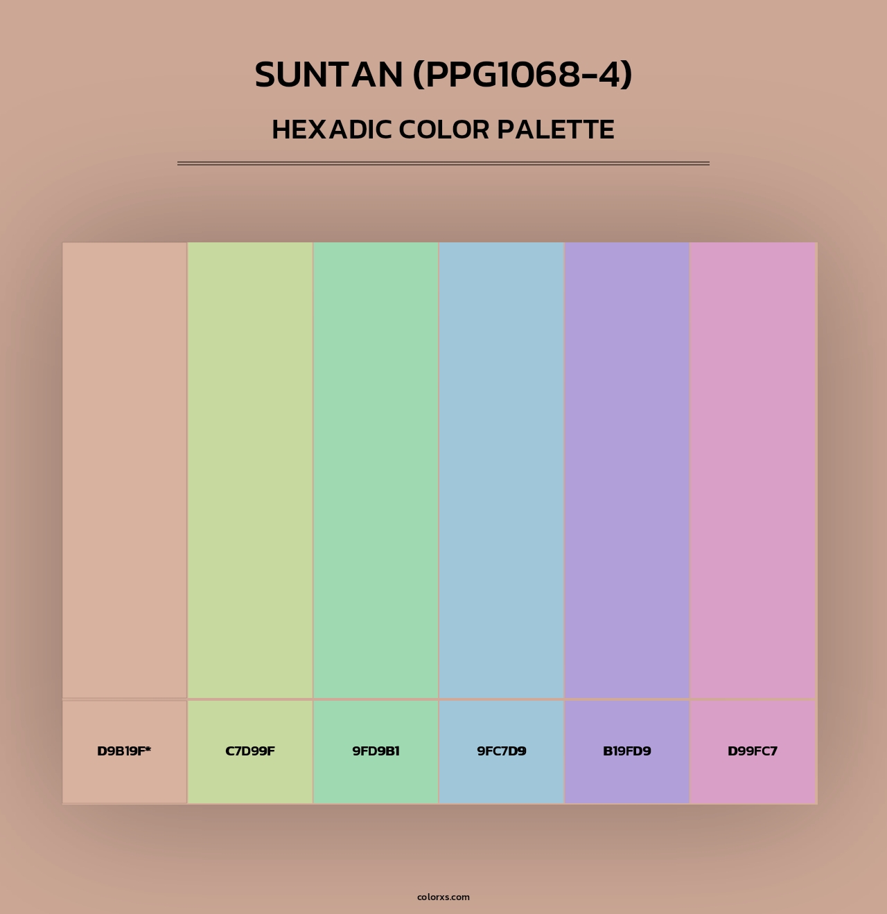 Suntan (PPG1068-4) - Hexadic Color Palette