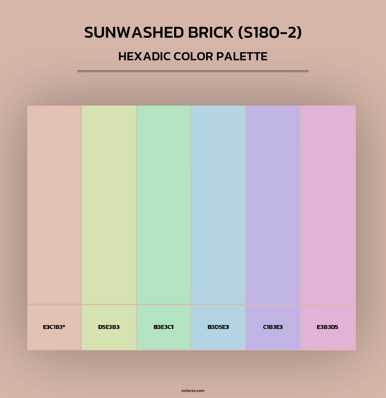 Sunwashed Brick (S180-2) - Hexadic Color Palette