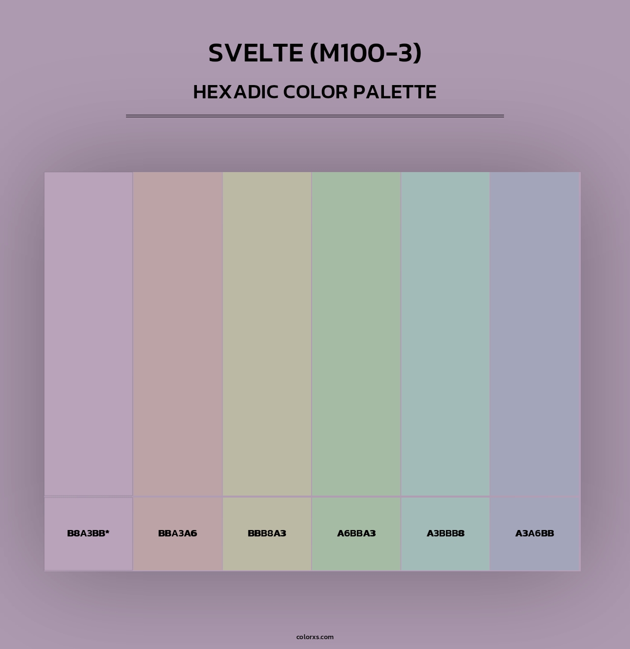 Svelte (M100-3) - Hexadic Color Palette