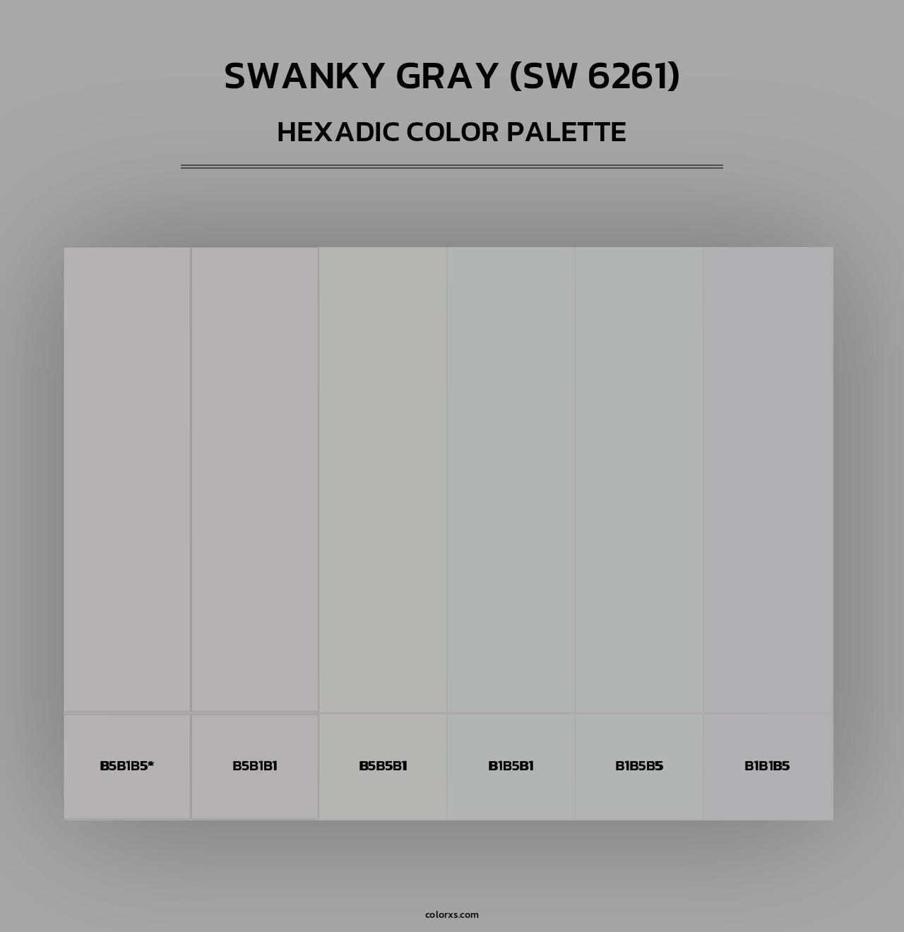 Swanky Gray (SW 6261) - Hexadic Color Palette