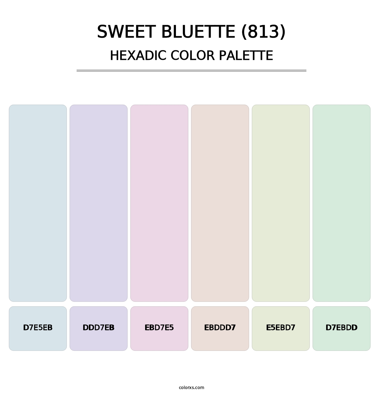 Sweet Bluette (813) - Hexadic Color Palette