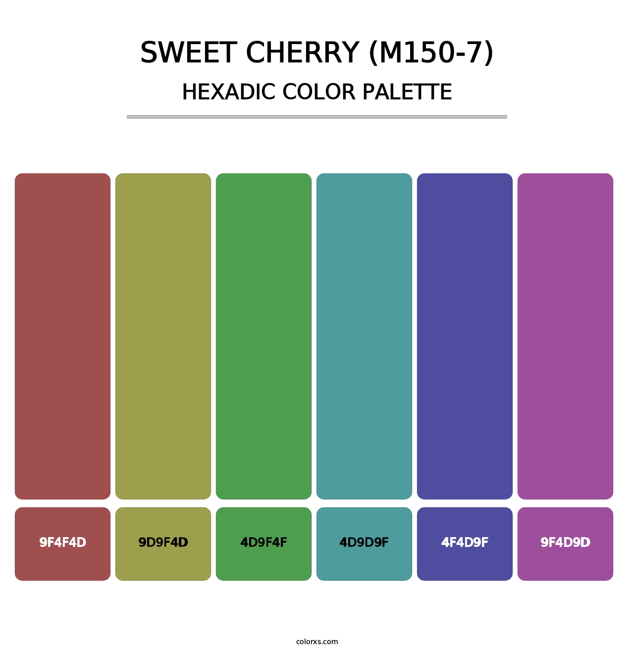 Sweet Cherry (M150-7) - Hexadic Color Palette