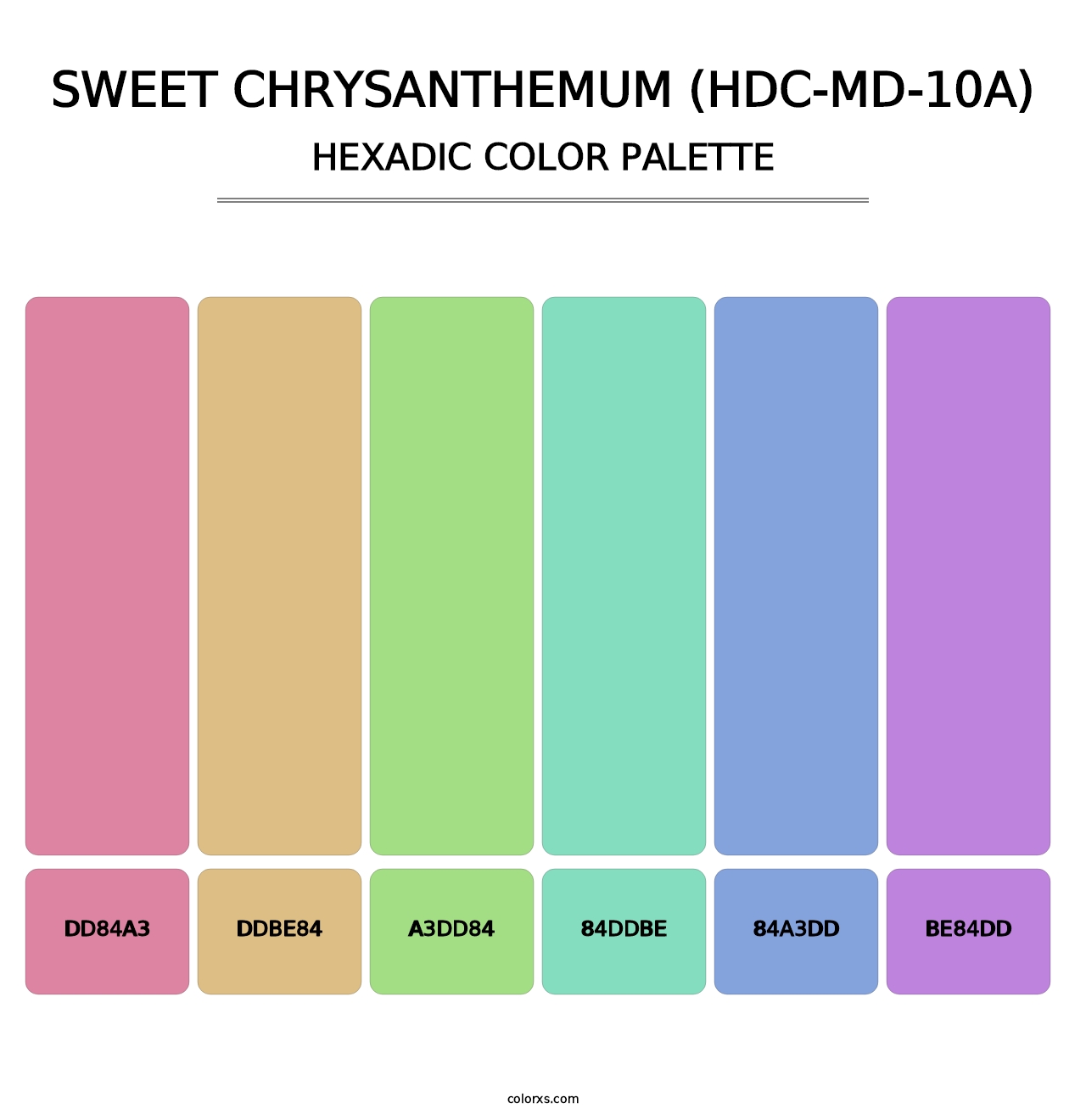 Sweet Chrysanthemum (HDC-MD-10A) - Hexadic Color Palette