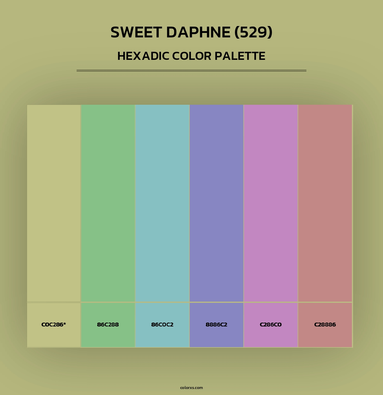 Sweet Daphne (529) - Hexadic Color Palette
